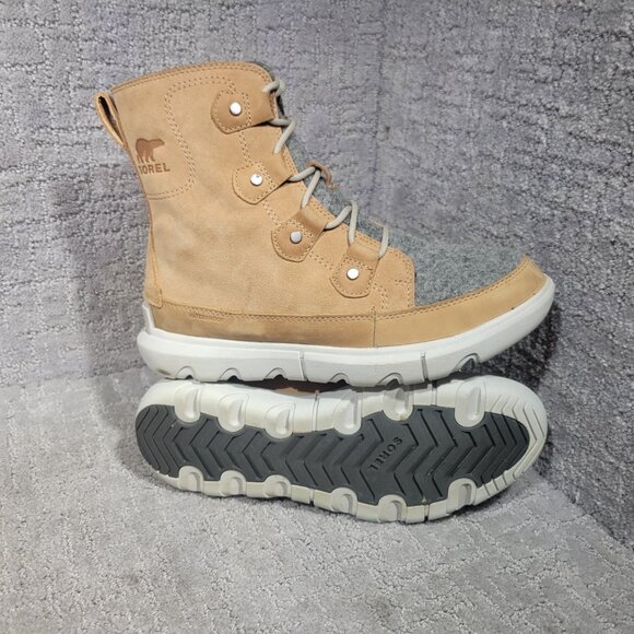 Sorel Explorer II Joan Felt NL4460-253 Women's Size 8.5 Camel WP Winter Boots - Picture 6 of 10